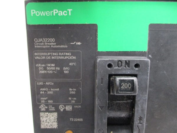 SQUARE D QJA32200 240V 200A NSMP