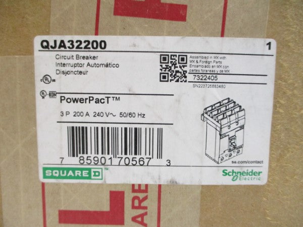 SQUARE D QJA32200 240V 200A NSMP
