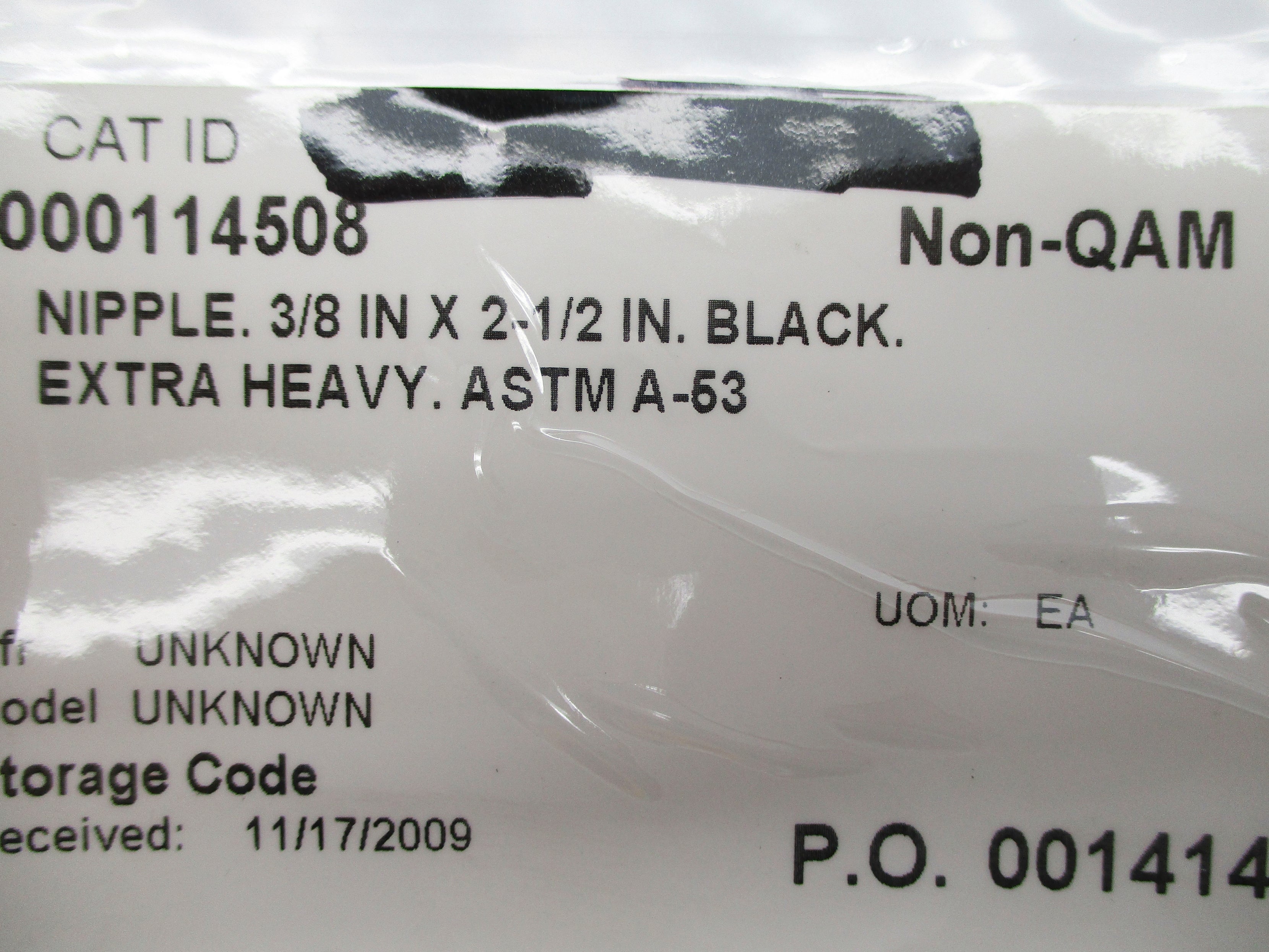 ASTM A-53 3/8" X 2-1/2" NSNP