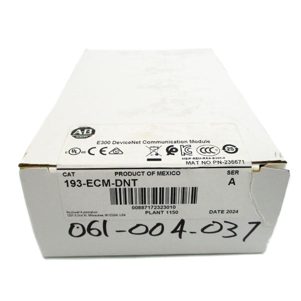 ALLEN BRADLEY 193-ECM-DNT SER. A (WH) NSFS