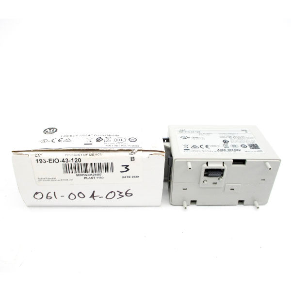 ALLEN BRADLEY 193-EIO-43-120 SER. B F/W 7.005, 120VAC (WH) NSMP