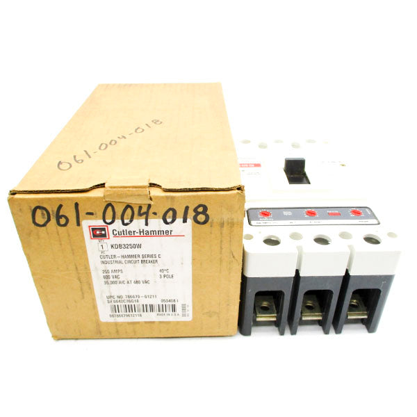 CUTLER HAMMER KDB3250W SER. C 600VAC 250A NSMP