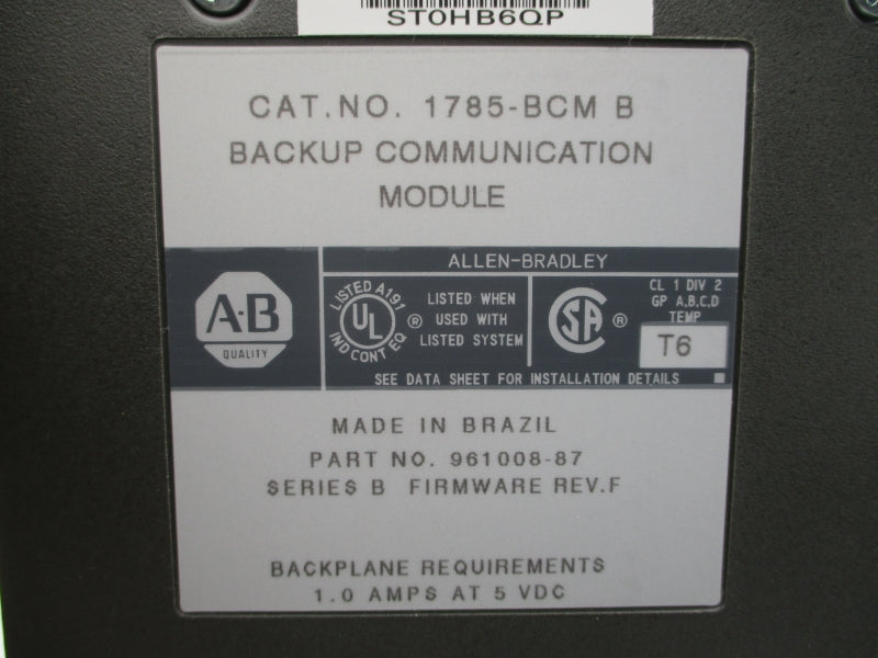 ALLEN BRADLEY 1785-BCM SER. B NSMP