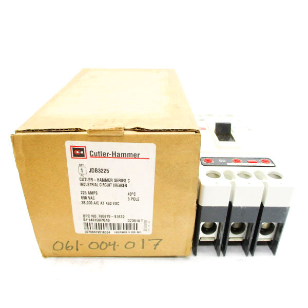 CUTLER HAMMER JDB3225 SER. C 600VAC 225A NSMP