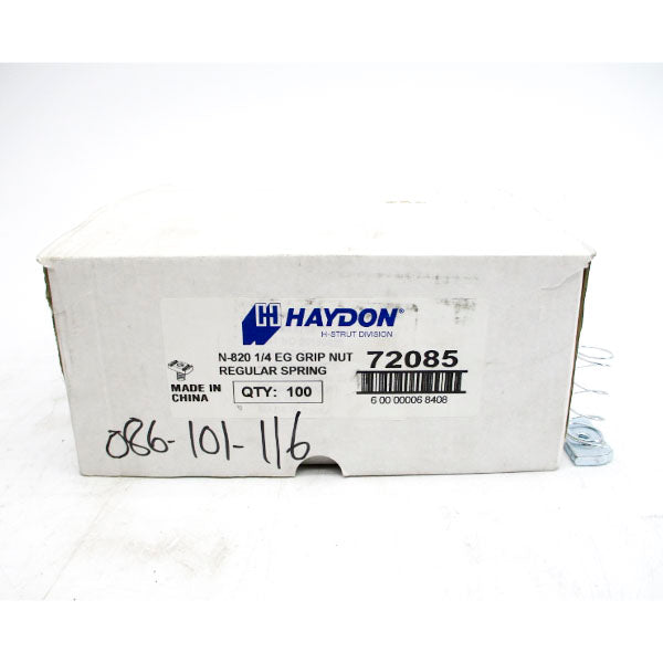 HAYDON 72085 N-820 1/4" (PKG OF 100) NSMP