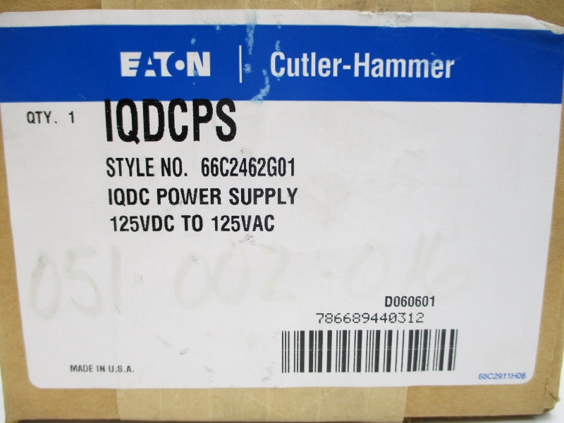 EATON IQDCPS 125VAC/DC NSFS