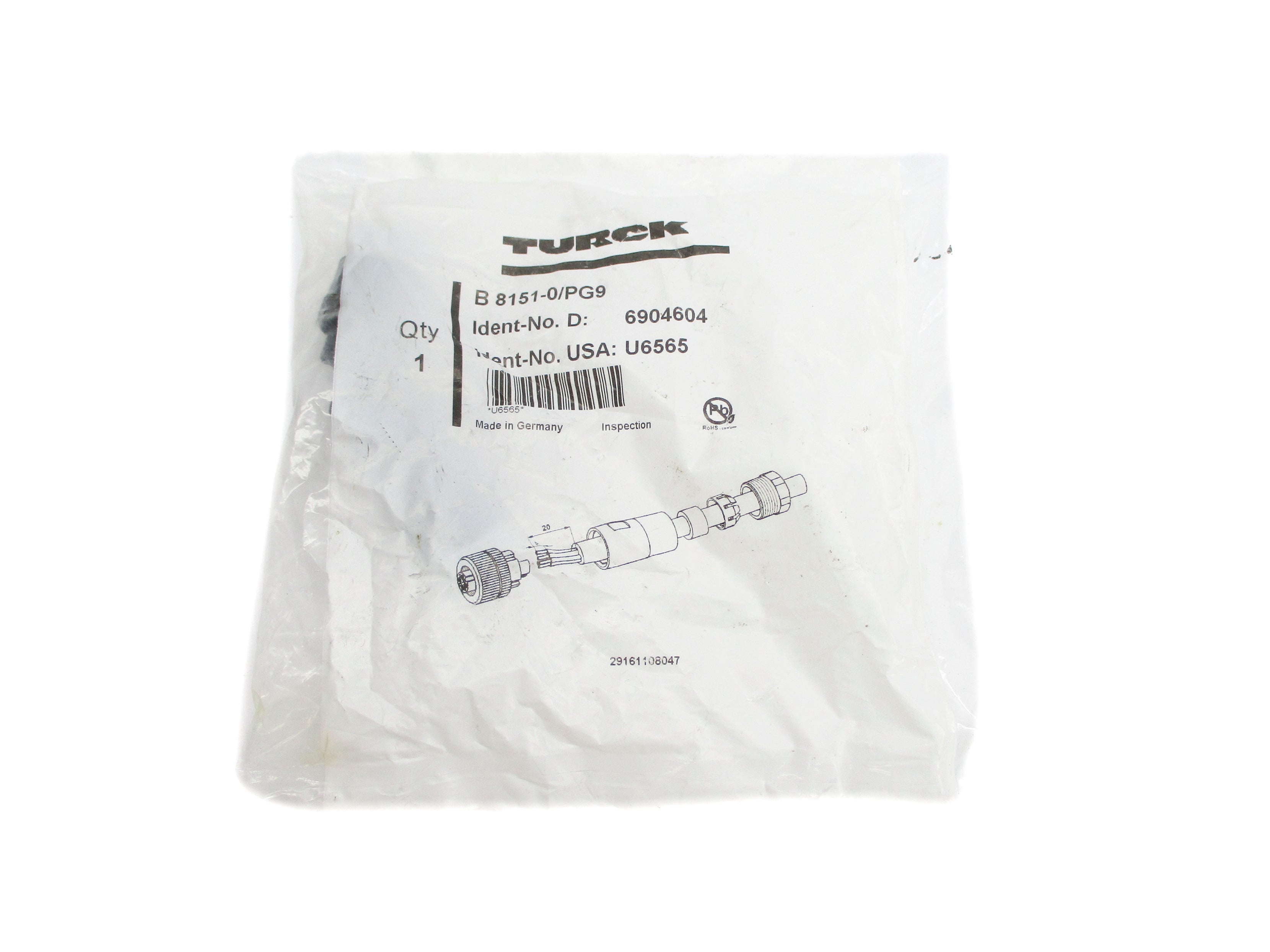 TURCK B8151-0/PG9 U6565 NSMP