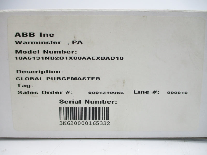 ABB 10A6131NB2D1X00AAEXBAD10 150PSI NSMP