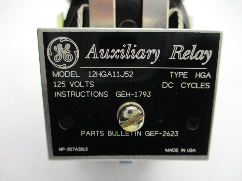 GENERAL ELECTRIC 12HGA11J52 125VDC NSNP
