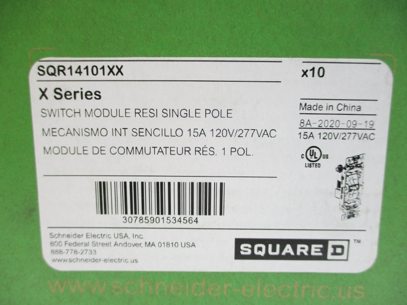 SQUARE D SQR14101XX 120V 15A (PKG OF 10) NSMP