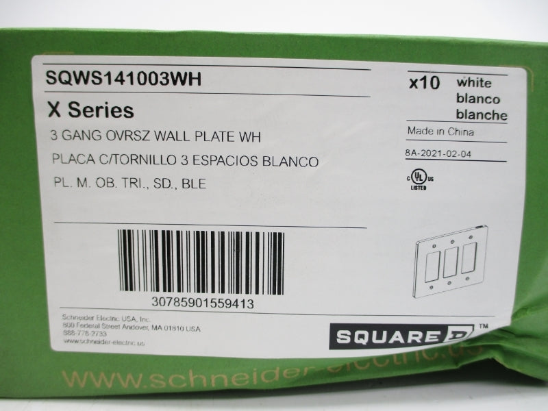 SQUARE D SQWS141003WH (PKG OF 10) NSMP