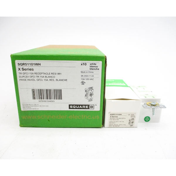 SQUARE D SQR51101WH 125VAC 15A (PKG OF 10) NSMP