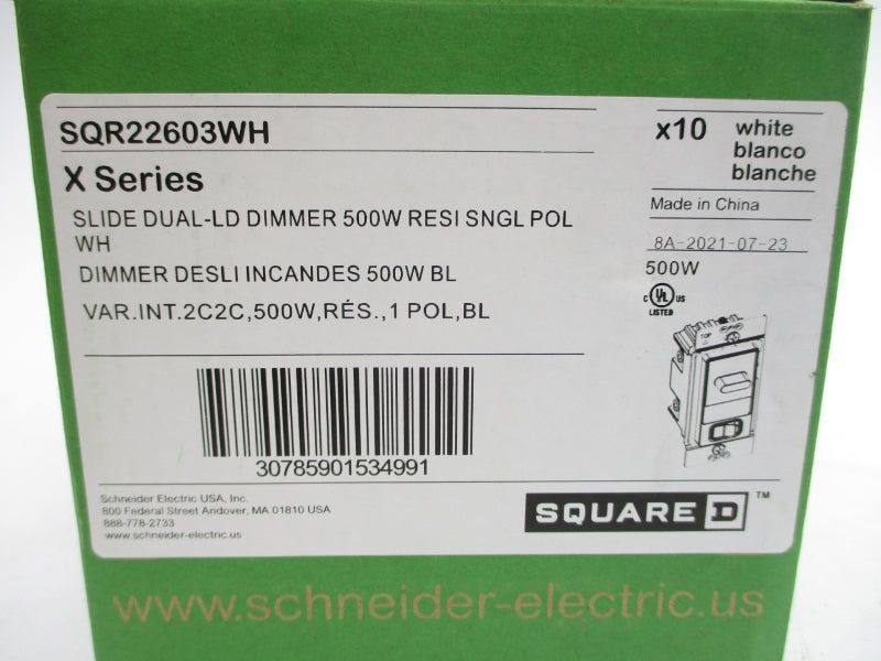 SQUARE D SQR22603WH (PKG OF 10) NSMP