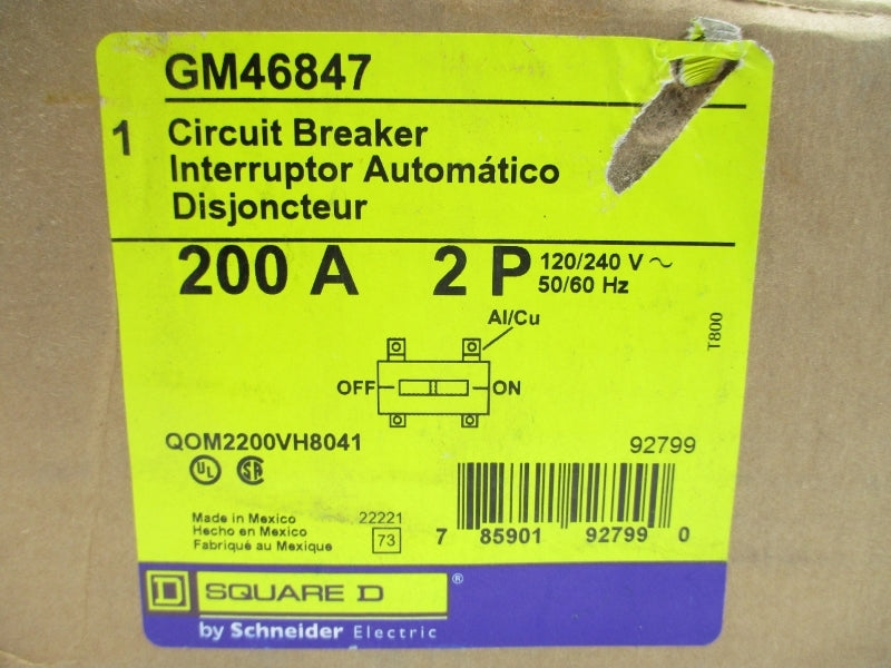 SQUARE D GM46847 120/240V 200A NSMP