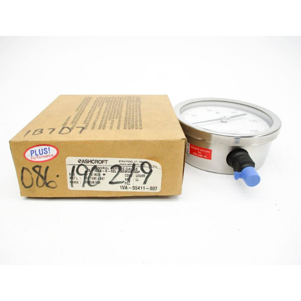 ASHCROFT 45-1009-S-02L-30IMV&150# 30"HGVAC/150PSI 4-1/2" NSMP