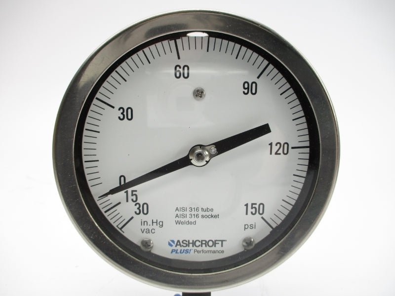 ASHCROFT 45-1009-S-02L-30IMV&150# 30"HGVAC/150PSI 4-1/2" NSMP