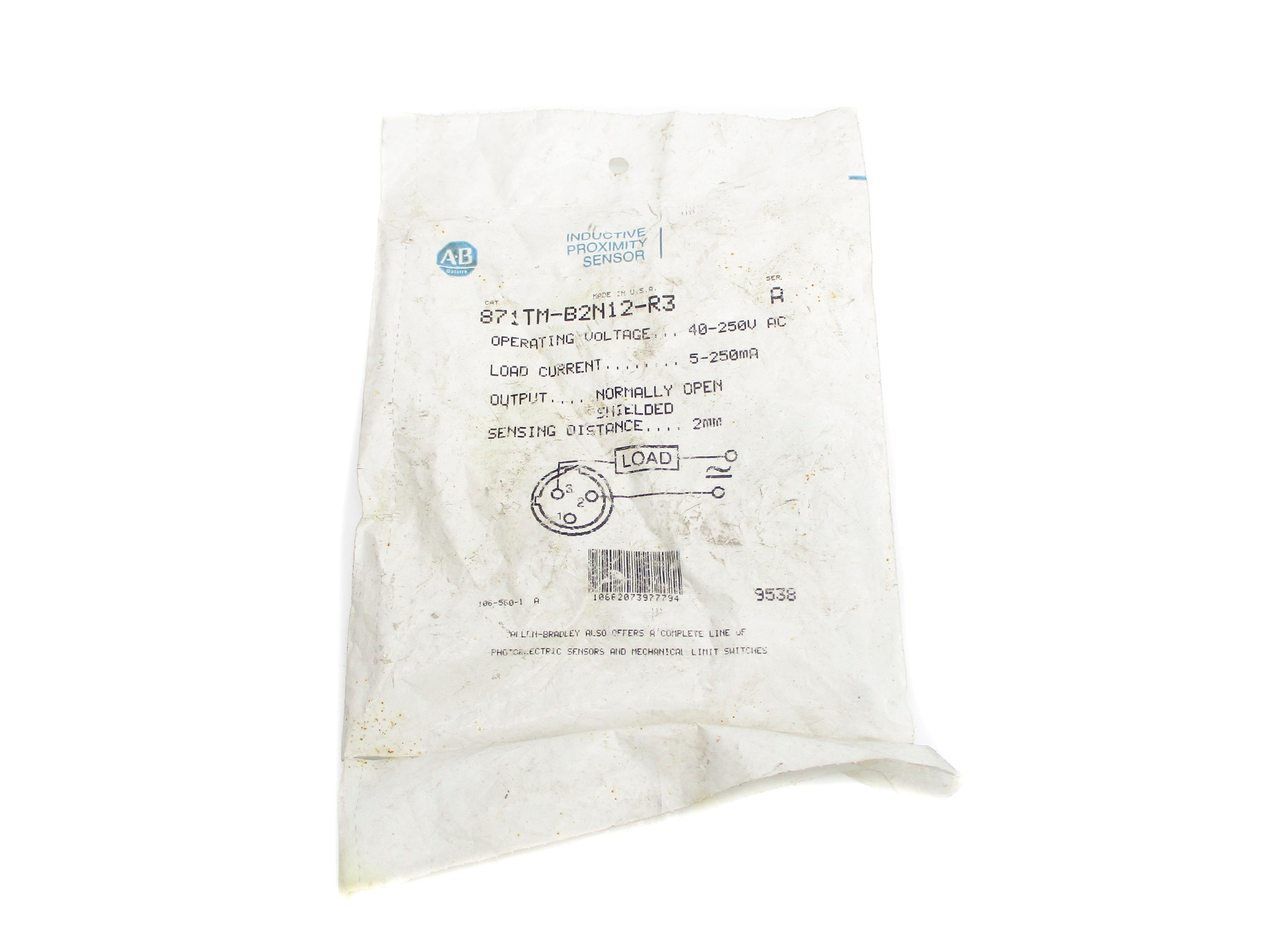 INDUSTRIAL SPARE PART 871TM-B2N12-R3 SER. A 40-250VAC/DC NSMP