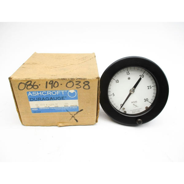 ASHCROFT 45-1377-A-1/4-BC-30# 0-30PSI NSMP