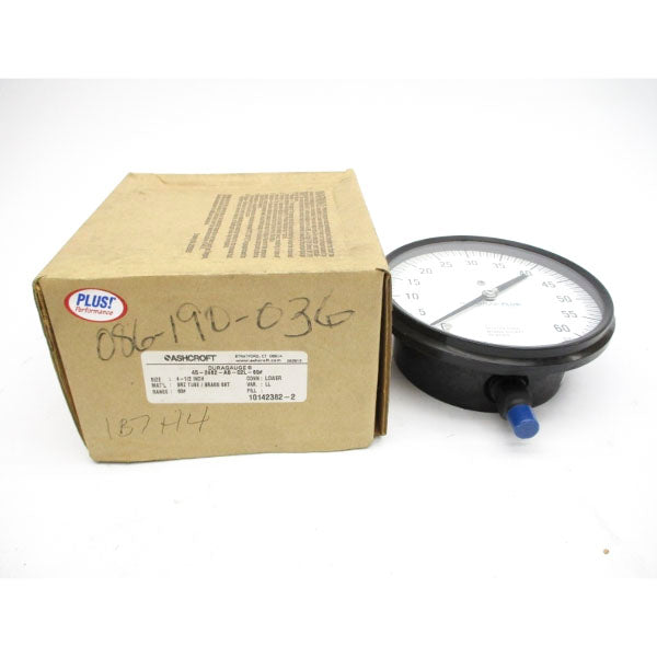 ASHCROFT 45-2462-AS-02L-60# 0-60PSI 4-1/2" NSMP