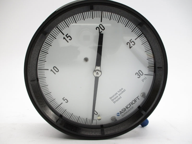 ASHCROFT 60-1379-AS-02L-30# 0-30PSI 6" NSMP