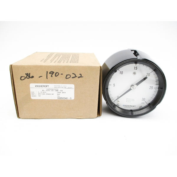 ASHCROFT 45-1279-AS-04B-30# 0-30PSI 4-1/2" NSMP
