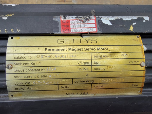 GETTYS M337-HK0A-80Y1-AB 27.0A (AS PICTURED) UNMP