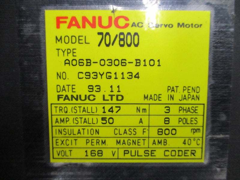 FANUC A06B-0306-B101 168V 50A NSNP