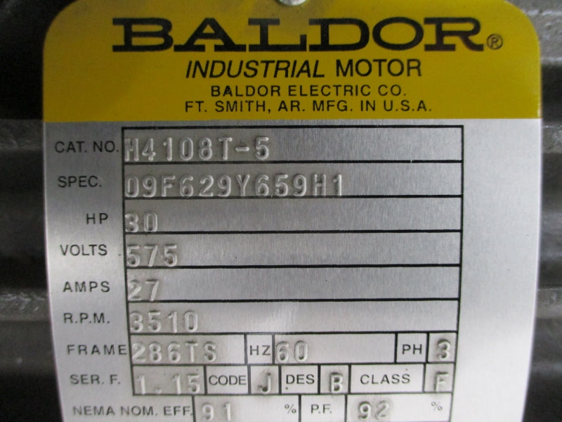 BALDOR M4108T-5 575V 27A NSMP