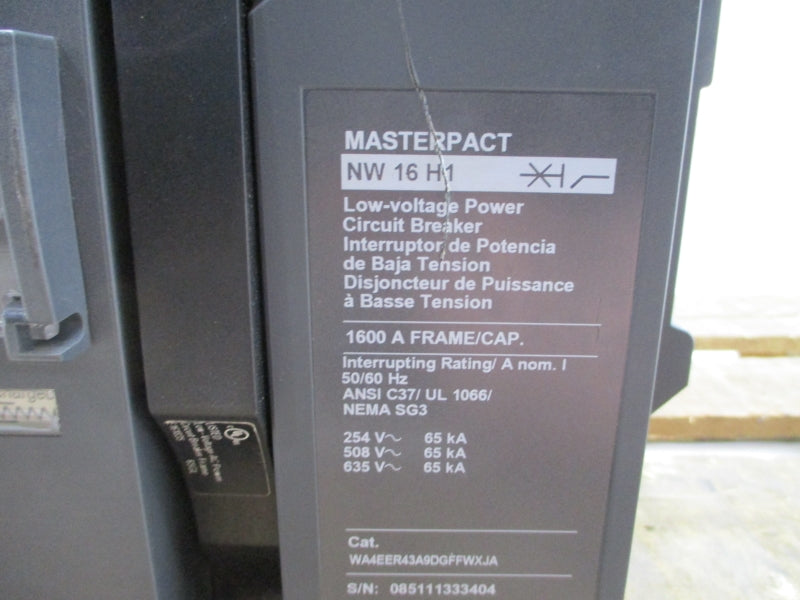SCHNEIDER ELECTRIC MW16H1 WA4EER43A9DGFFWXJA 635V 1600A UNMP