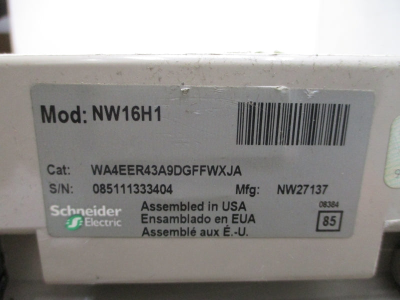 SCHNEIDER ELECTRIC MW16H1 WA4EER43A9DGFFWXJA 635V 1600A UNMP