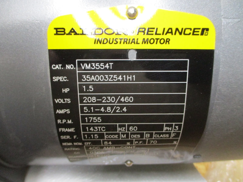 BALDOR VM3554T 208-230/460V 5.1-4.8/2.4A NSMP
