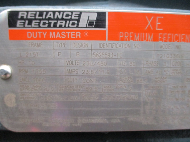 RELIANCE ELECTRIC 5625593-FC 230/460V 23.8/11.9A NSMP