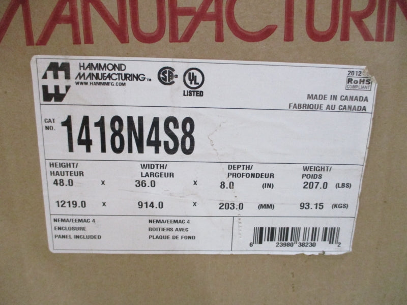 HAMMOND MANUFACTURING 1418N4S8 24VDC 2A NSMP