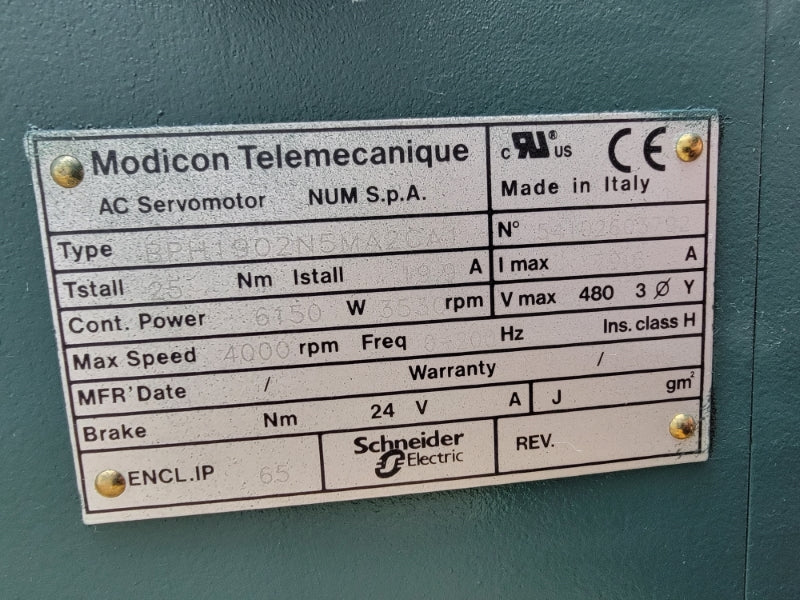 DODGE QUANTIS HB682CI112D W/ MODICON TELEMECANIQUE BPH1902N5MA2CA1 480V 79.6A NSMP