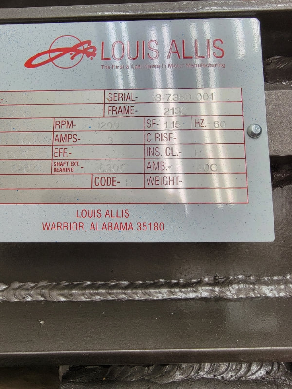 LOUIS ALLIS PJIX 460V 3A NSNP