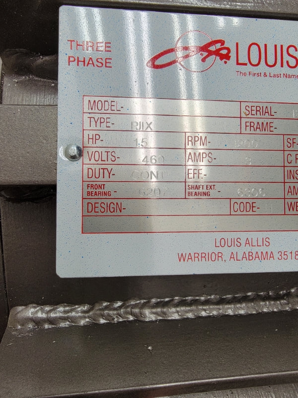 LOUIS ALLIS PJIX 460V 3A NSNP