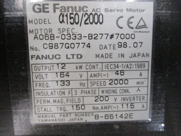 GE FANUC A06B-0333-B277#7000 164V 46A NSMP