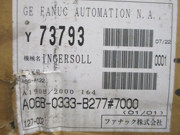 GE FANUC A06B-0333-B277#7000 164V 46A NSMP