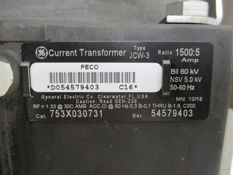 GENERAL ELECTRIC 753X030731 JCW-3 NSMP