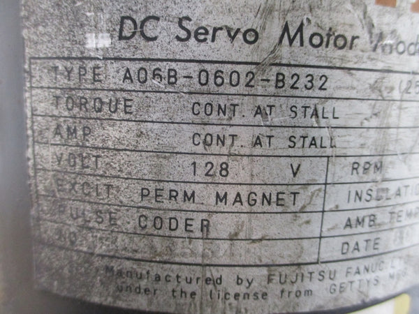 FANUC A06B-0602-B232 128V 33A UNMP