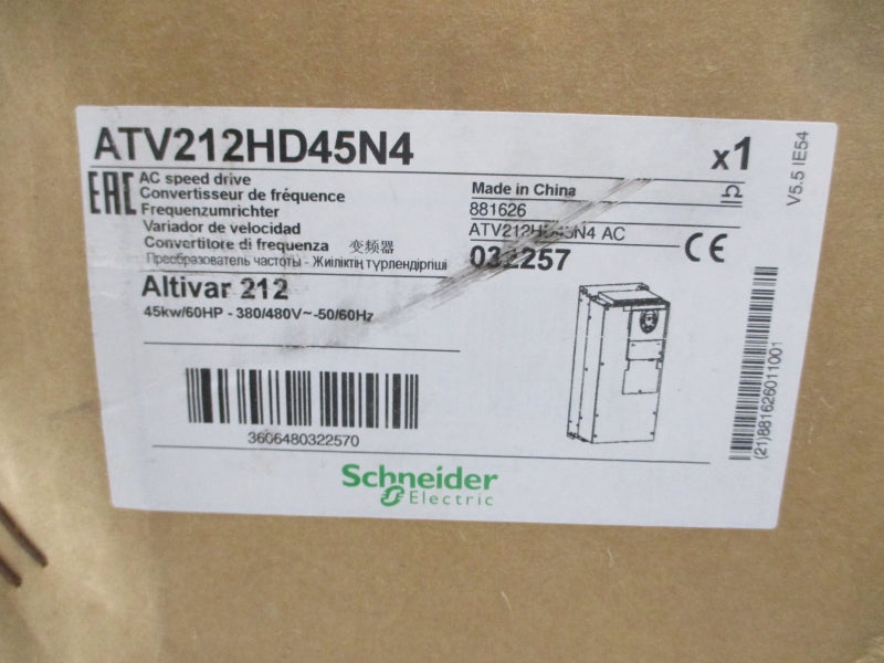 SCHNEIDER ELECTRIC ATV212HD45N4 380-480V 97.0A NSMP