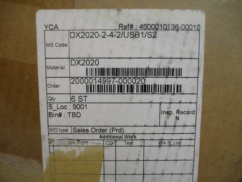 YOKOGAWA DX2020-2-4-2 USB1/S2/S-S 100-240VAC NSMP