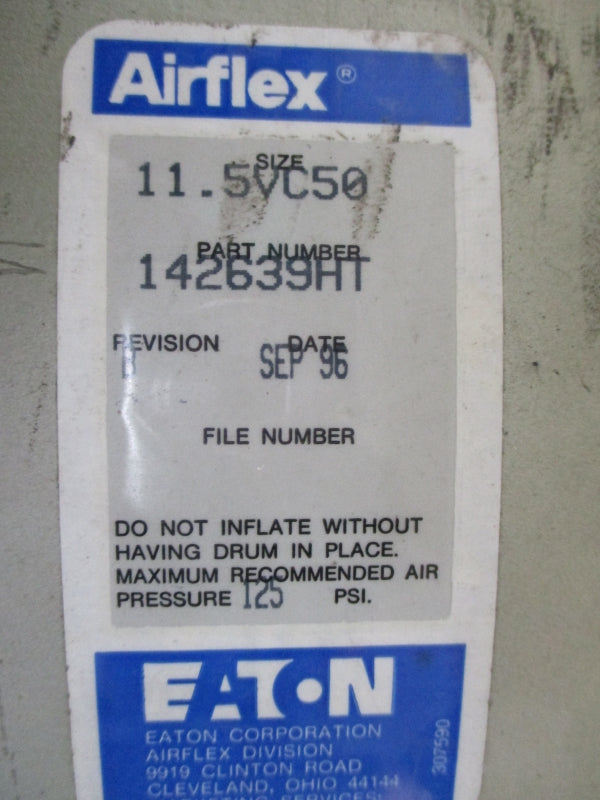 EATON AIRFLEX 142639HT 11.5VC50 125PSI NSNP