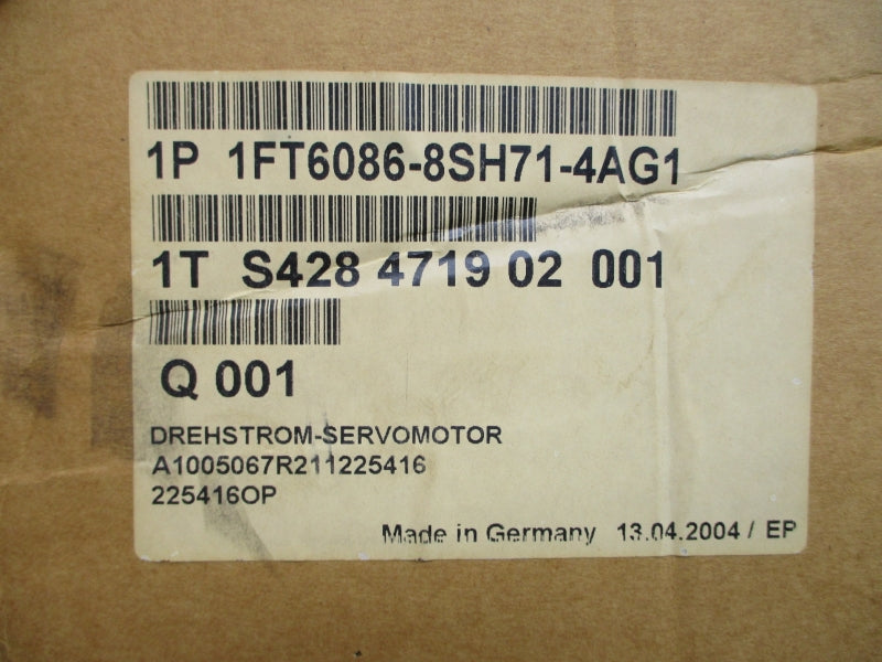 SIEMENS 1FT6086-8SH71-4AG1 252V 60A NSMP