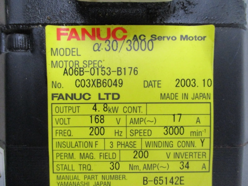 FANUC A06B-0153-B176#7000 168V 17A UNMP