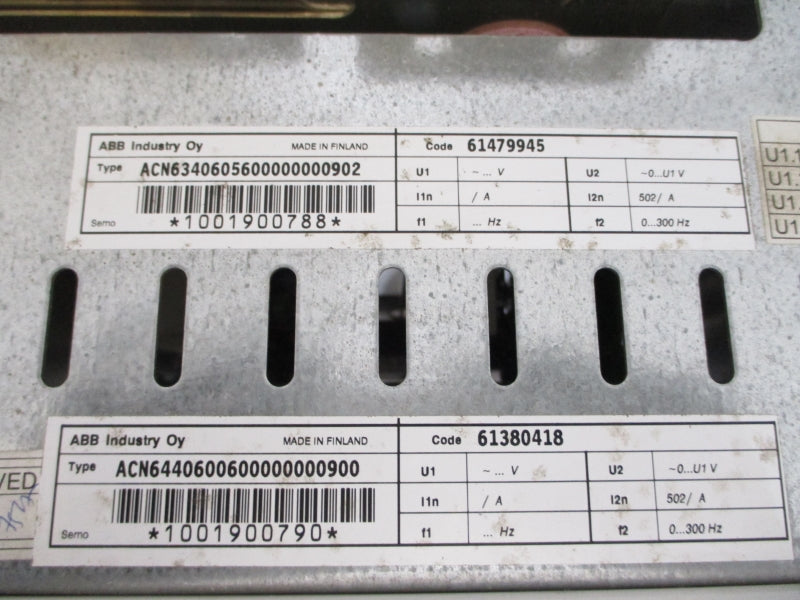 ABB ACN6440600600000000900 ACN6340605600000000902 NSNP
