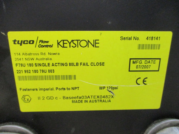 KEYSTONE F79U 180 120PSI NSNP