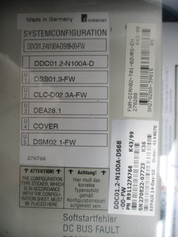 INDRAMAT DDC01.2-N100A-DS68-00-FW R911276766 NSNP