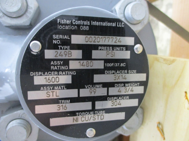 FISHER CONTROLS 249B 2500T 2516R WCC+KEP L85290 6-30PSI NSNP