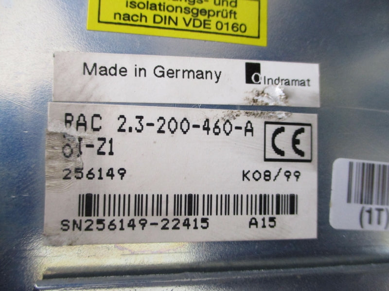 INDRAMAT RAC2.3-200-460-A0I-Z1 256149 NSNP